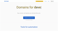 Desktop Screenshot of dnsimple.com